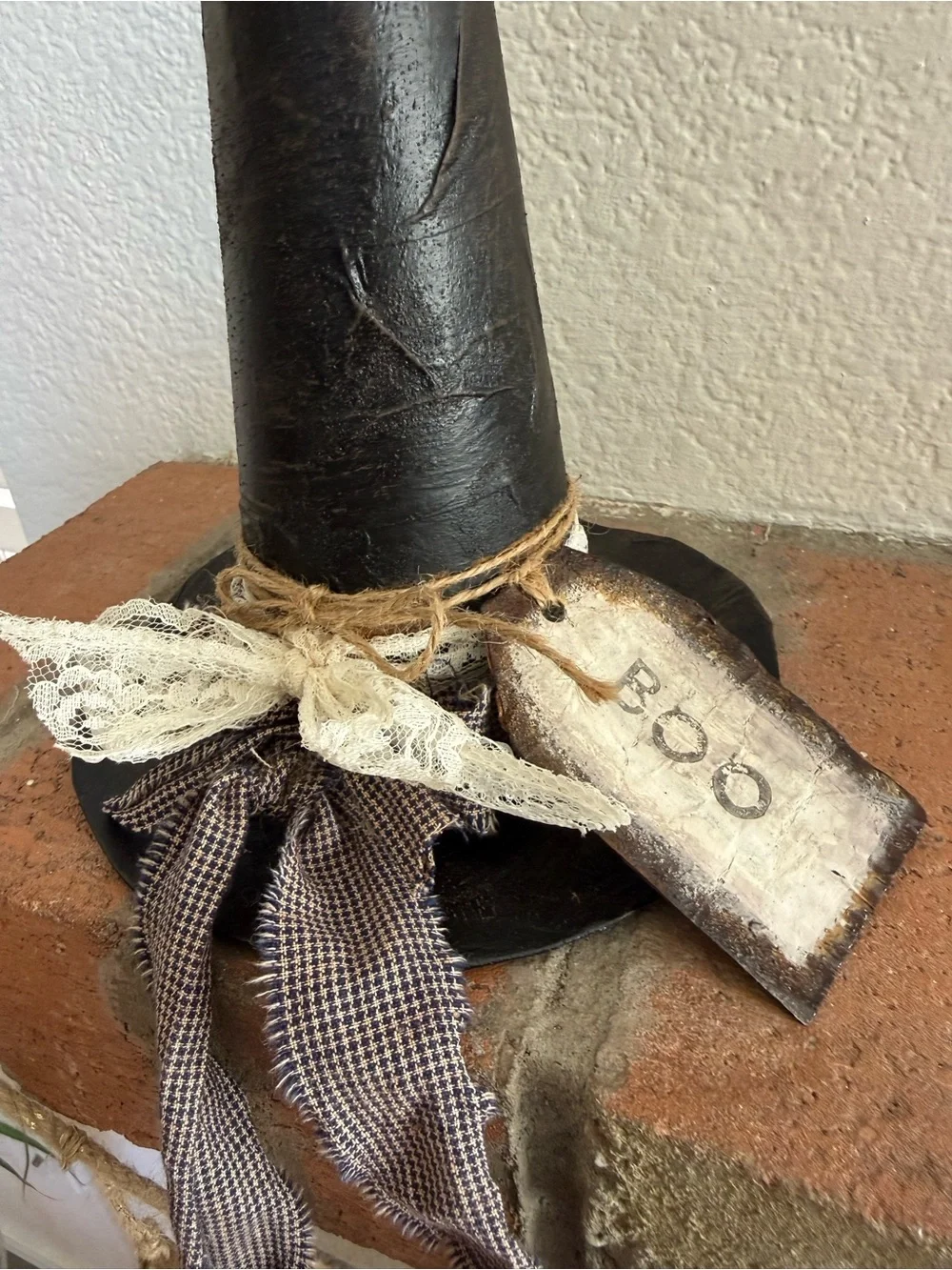 Handmade witch hat for Halloween
